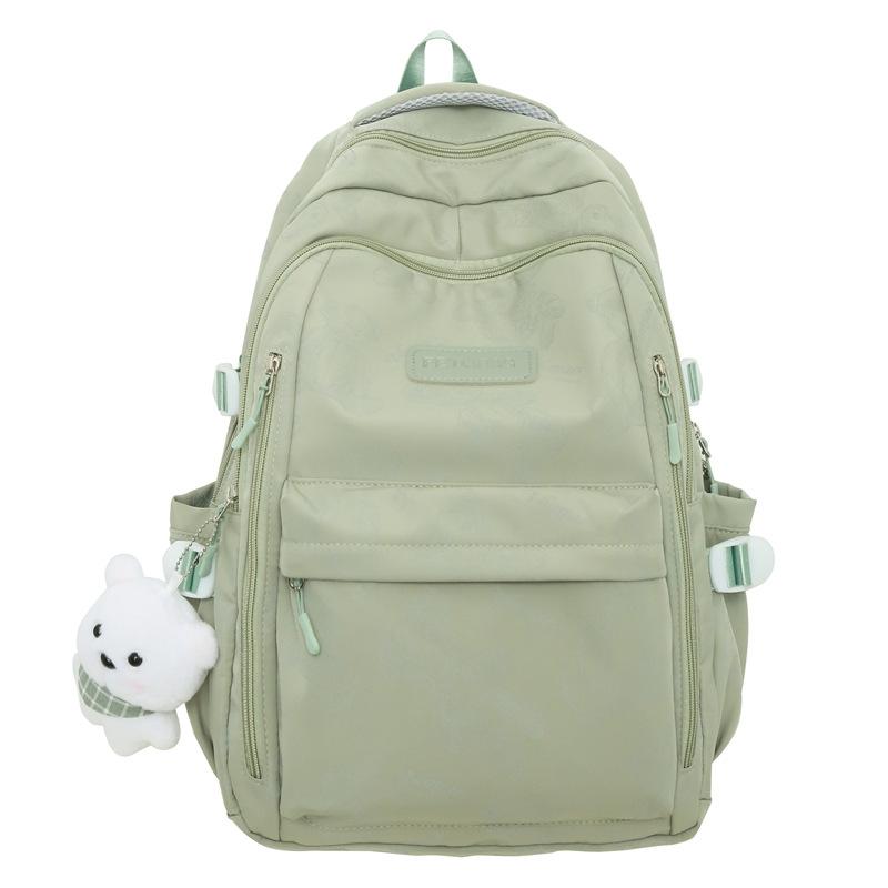 New backpack fashionable male and female students large capacity schoolbag cute bear versatile casual backpack Pendant not included светло-зеленый
New backpack fashionable male and female students large capacity schoolbag cute bear versatile casual backpack Pendant not included светло-зеленый