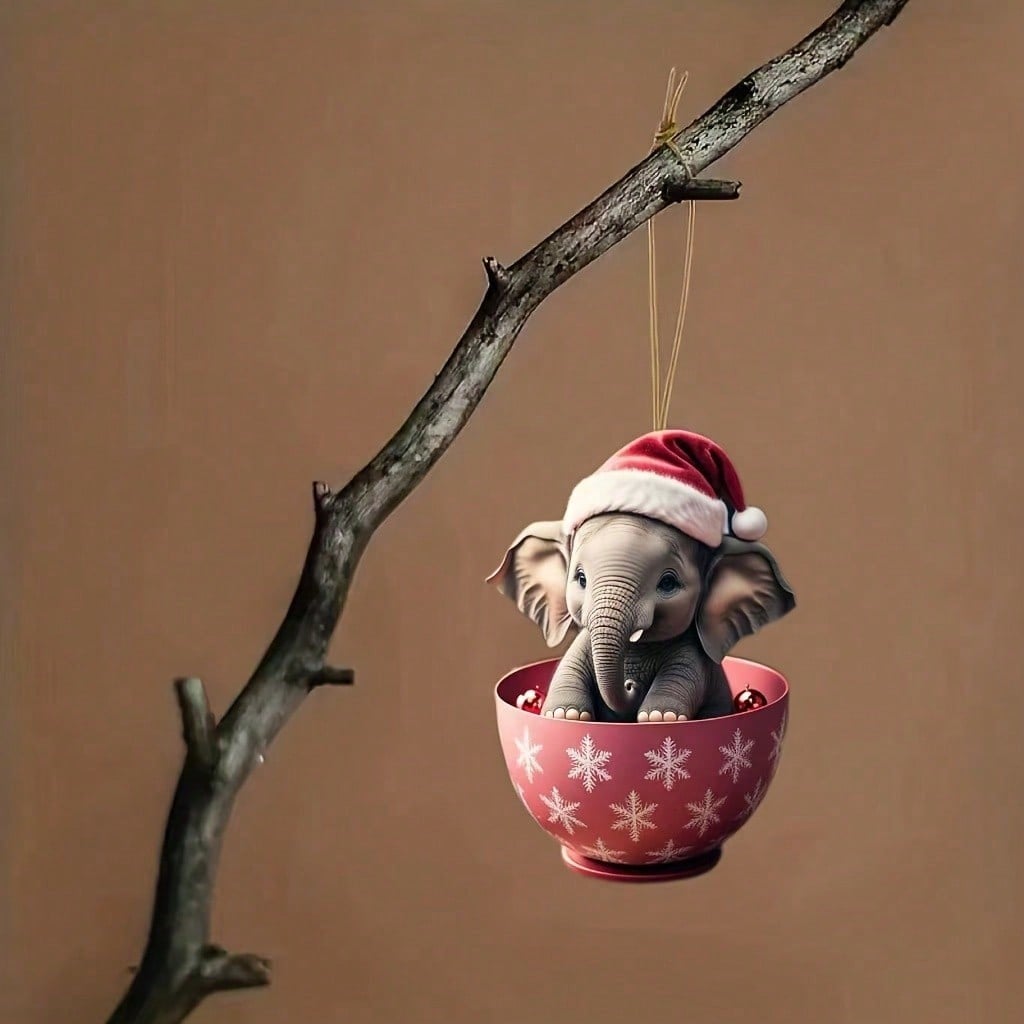 1pc Elephant Christmas Hanging Ornament,Christmas Theme Creative Decoration,Cute Keychain Car Hanging Accessory,Party Decoration
1pc Elephant Christmas Hanging Ornament,Christmas Theme Creative Decoration,Cute Keychain Car Hanging Accessory,Party Decoration