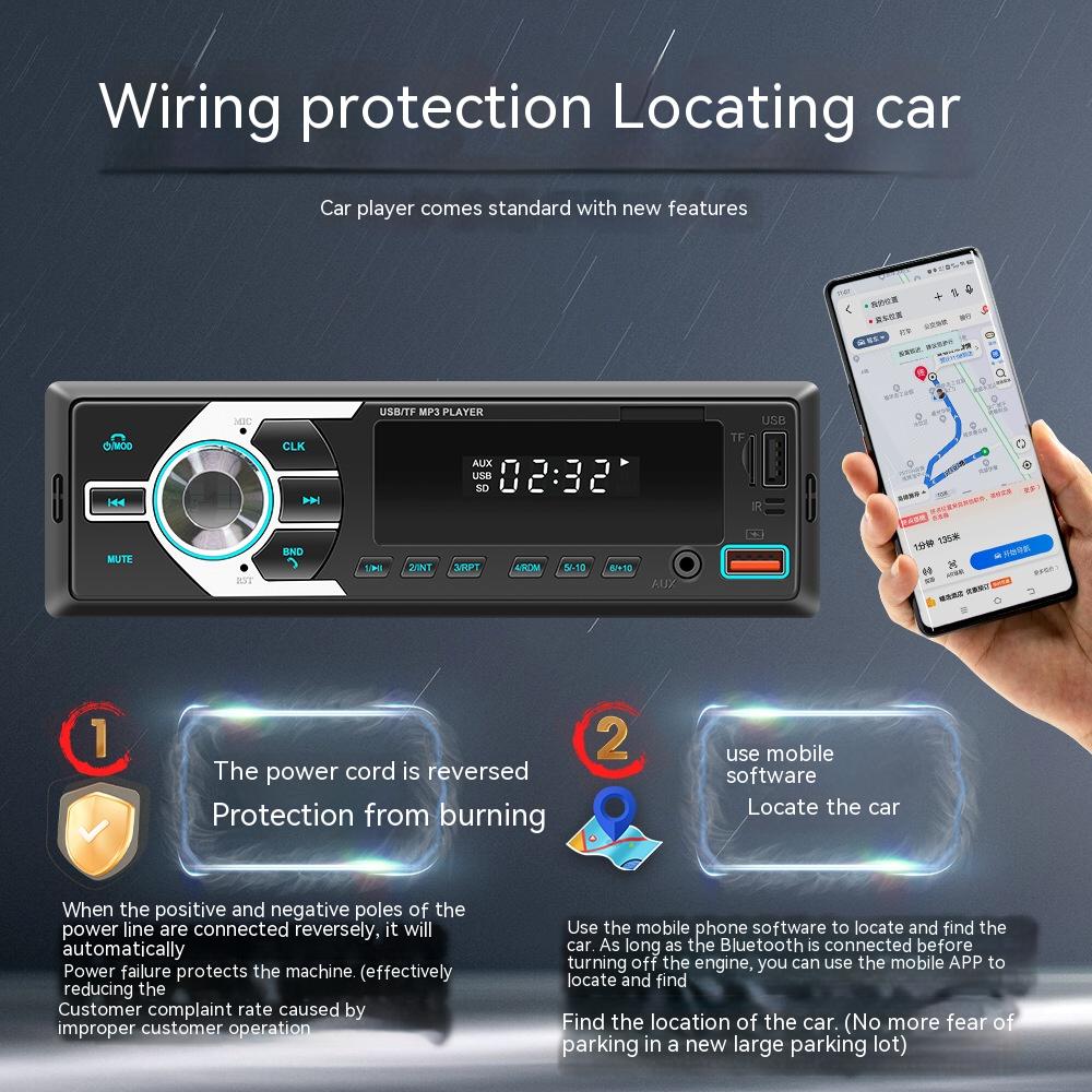 Новый универсальный автомобильный FM-радио 12 В, интеллектуальное Bluetooth-позиционирование, автомобильная U-дисковая карта, автомобильный MP3
Новый универсальный автомобильный FM-радио 12 В, интеллектуальное Bluetooth-позиционирование, автомобильная U-дисковая карта, автомобильный MP3