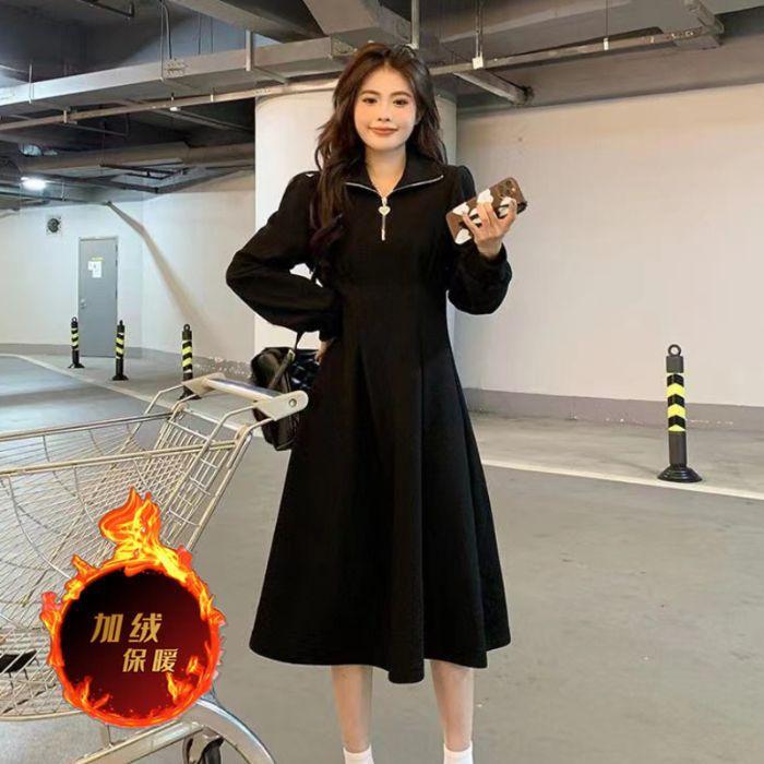 Heart neckline zipper fleece dress autumn and winter new women s gentle wind inside with coat inside with medium and long dress children S чёрный
Heart neckline zipper fleece dress autumn and winter new women s gentle wind inside with coat inside with medium and long dress children S чёрный