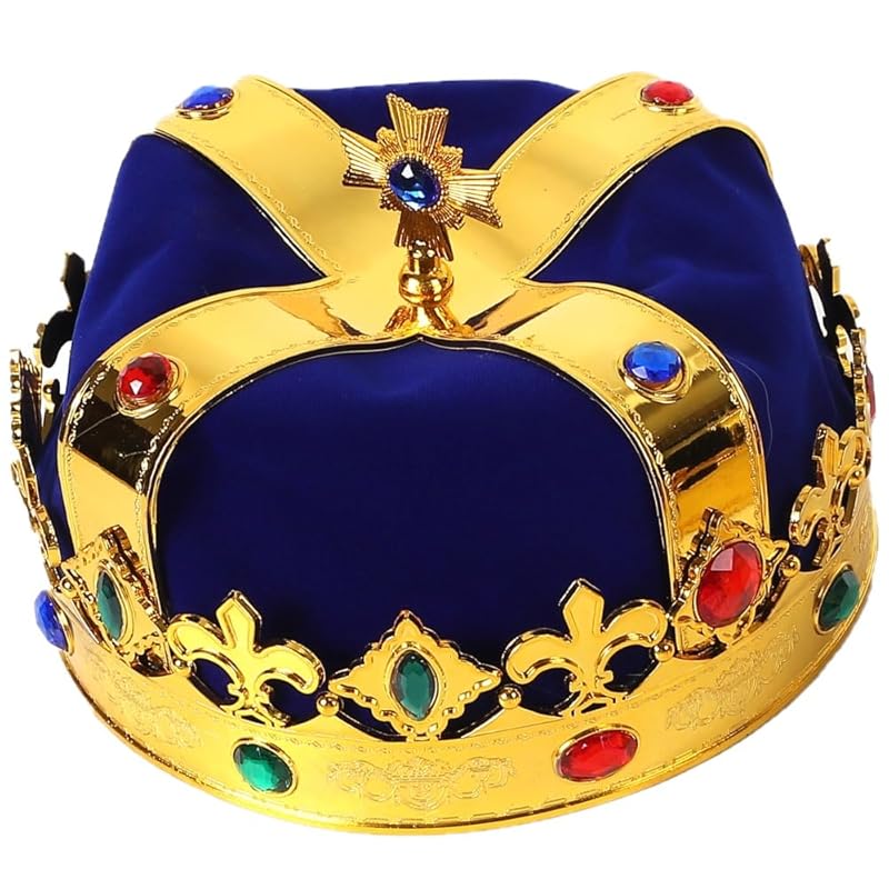AllBright crown crown king cosplay crown party event halloween king arthur costume play disguise props (blue)
AllBright crown crown king cosplay crown party event halloween king arthur costume play disguise props (blue)