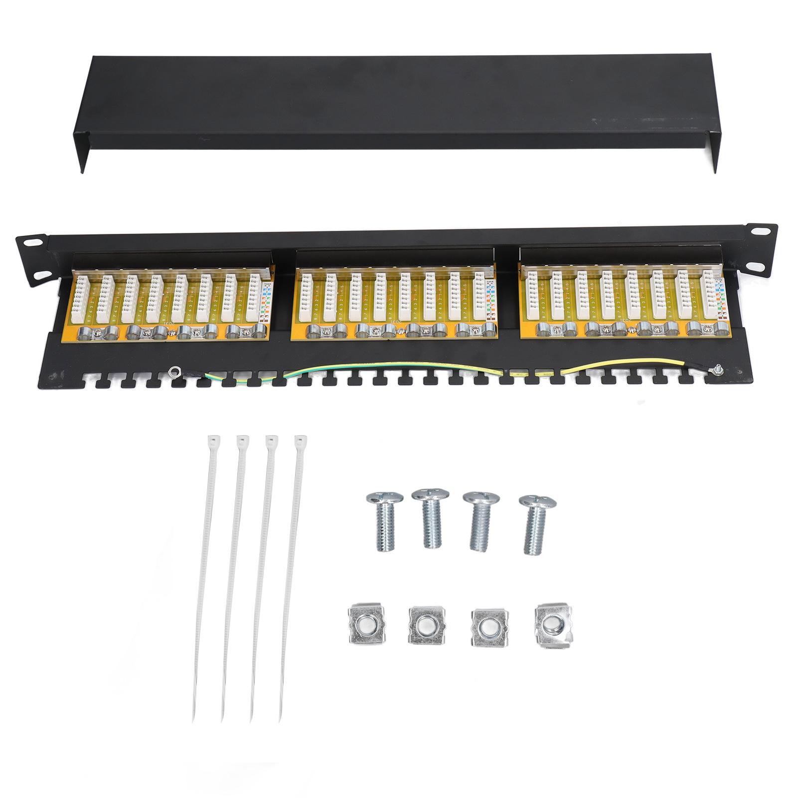24 Port Patch Panel Shielded Type Network Cable Patch Panel with Removable Interchangeable Jacks
24 Port Patch Panel Shielded Type Network Cable Patch Panel with Removable Interchangeable Jacks