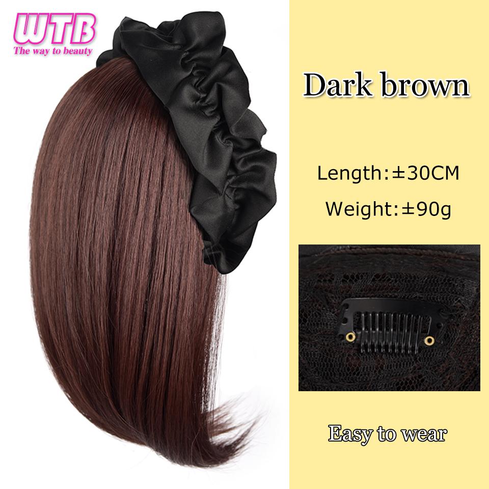 Женский синтетический парик WTB, новая короткая прическа, повязка на голову, цельный модный парик с половиной головы
Женский синтетический парик WTB, новая короткая прическа, повязка на голову, цельный модный парик с половиной головы