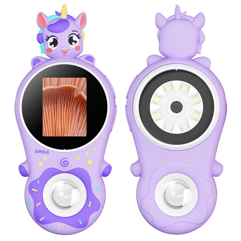 Детский ручной микроскоп 500x увеличение оптический микроскоп развивающие игрушки с милым силиконовым чехлом в виде единорога для рождественских подарков фиолетовый
Детский ручной микроскоп 500x увеличение оптический микроскоп развивающие игрушки с милым силиконовым чехлом в виде единорога для рождественских подарков фиолетовый