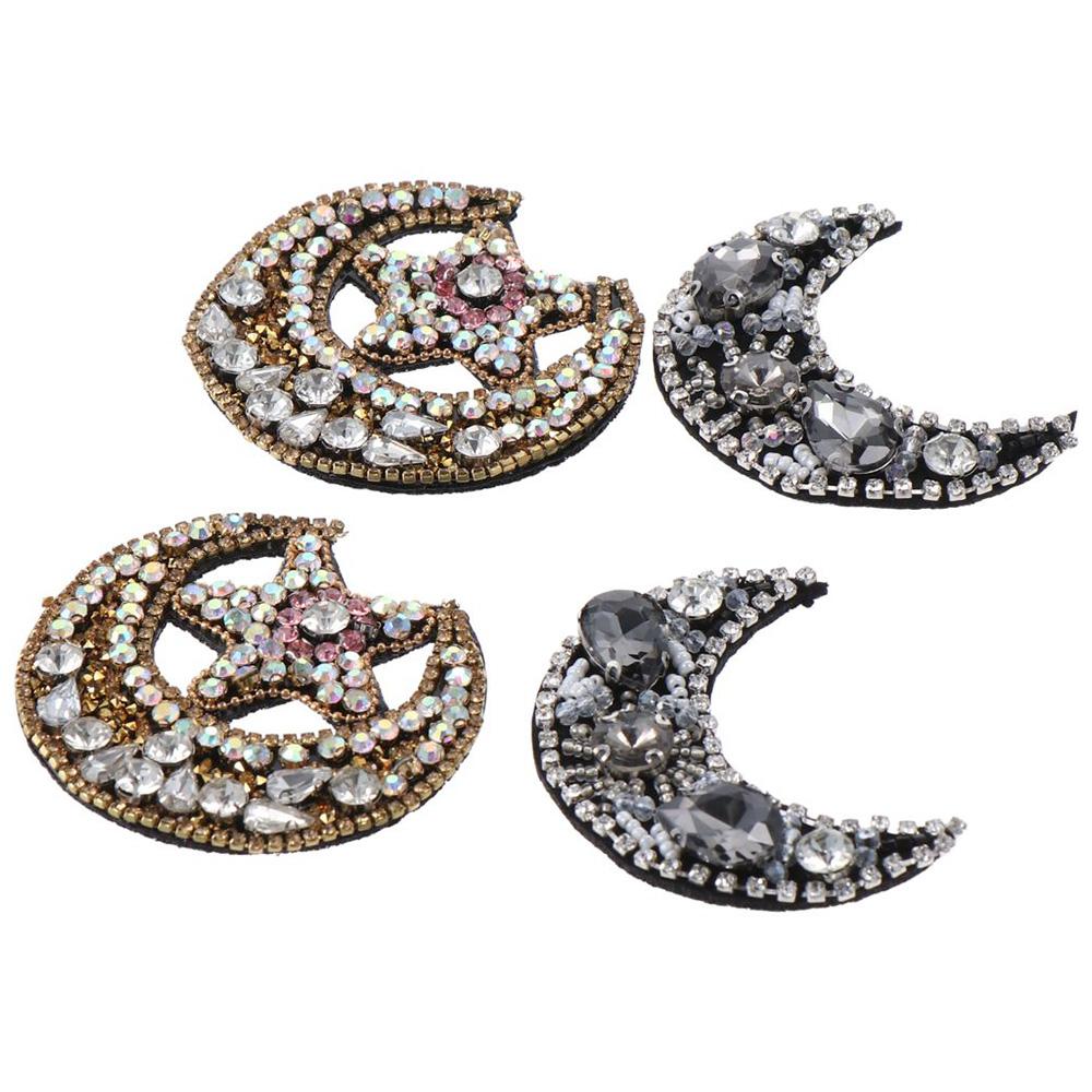 4Pcs Чорний Місяць Зірка Rhinestone Залізо на Патчі Кристал Одяг Значок для Одягу Сумка
4Pcs Чорний Місяць Зірка Rhinestone Залізо на Патчі Кристал Одяг Значок для Одягу Сумка
