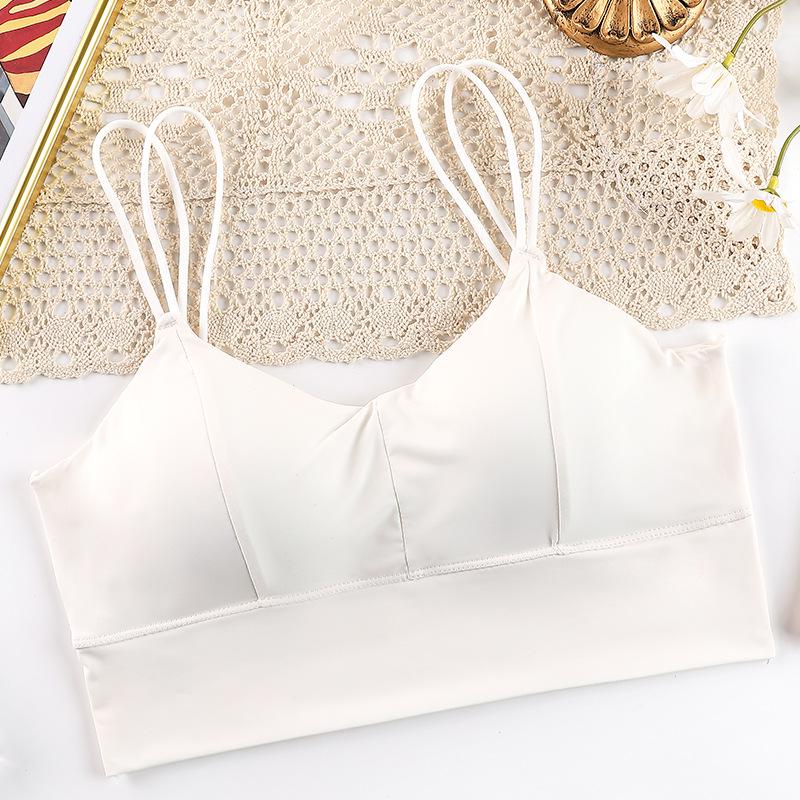 Summer Ice Silk Seamless Strappy Backless Bandeau Bra for Women One Size
Summer Ice Silk Seamless Strappy Backless Bandeau Bra for Women One Size