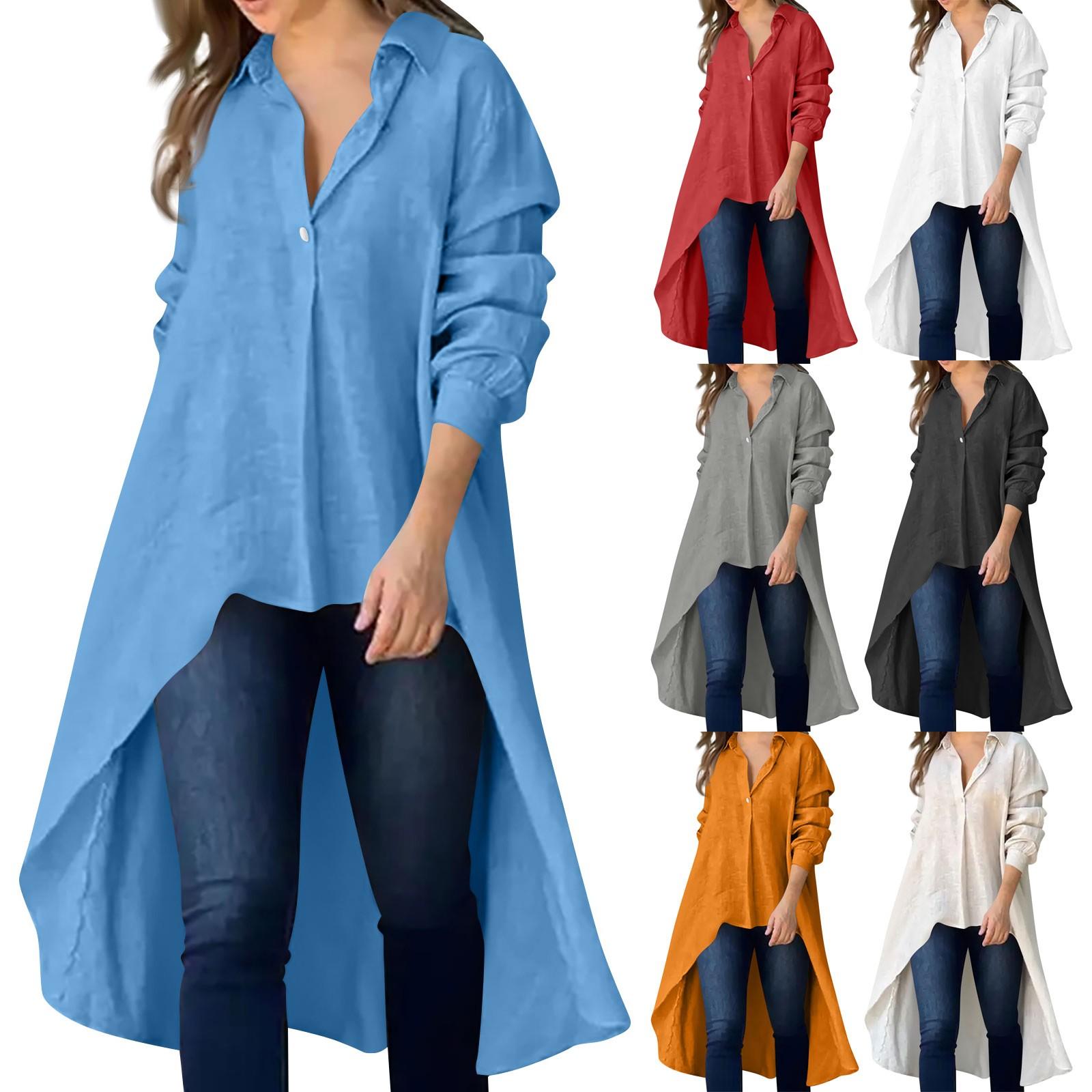 Women s Fashion Long Sleeve V-Neck Top Solid Color Loose Lapel Irregular Top S чорний
Women s Fashion Long Sleeve V-Neck Top Solid Color Loose Lapel Irregular Top S чорний