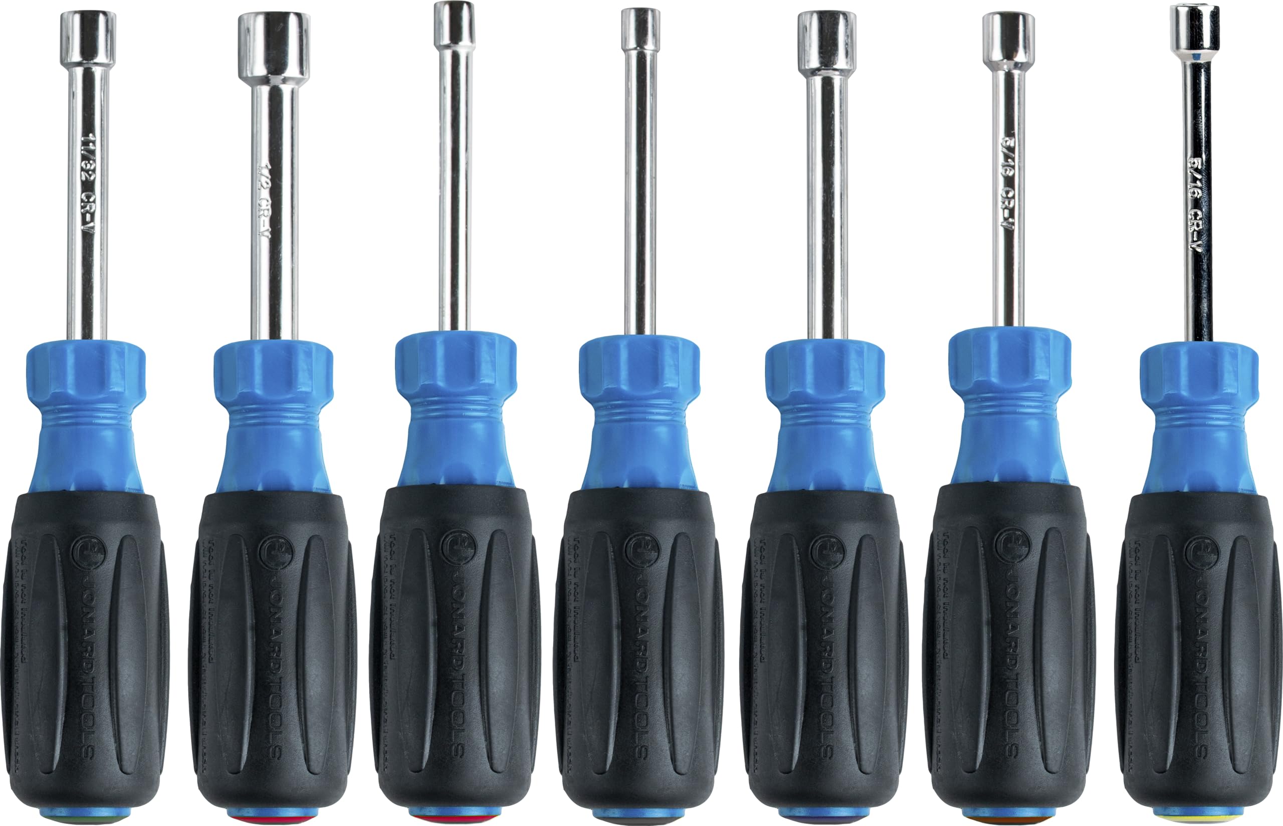 Jonard Tools Nut Driver 7 Piece Hex Nut Sizes 7 piece kit with hollow shaft and ergonomic comfort grip ND-631 Set, 3/16 , 1/4 , 5/16 , 11/32 , 3/8 ,
Jonard Tools Nut Driver 7 Piece Hex Nut Sizes 7 piece kit with hollow shaft and ergonomic comfort grip ND-631 Set, 3/16 , 1/4 , 5/16 , 11/32 , 3/8 ,