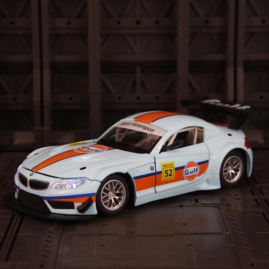 CCA 1:24 simulation BMW Z4 GT3 Gulf alloy car model doors on both sides that can be opened has sound and lighting rich details синій
CCA 1:24 simulation BMW Z4 GT3 Gulf alloy car model doors on both sides that can be opened has sound and lighting rich details синій