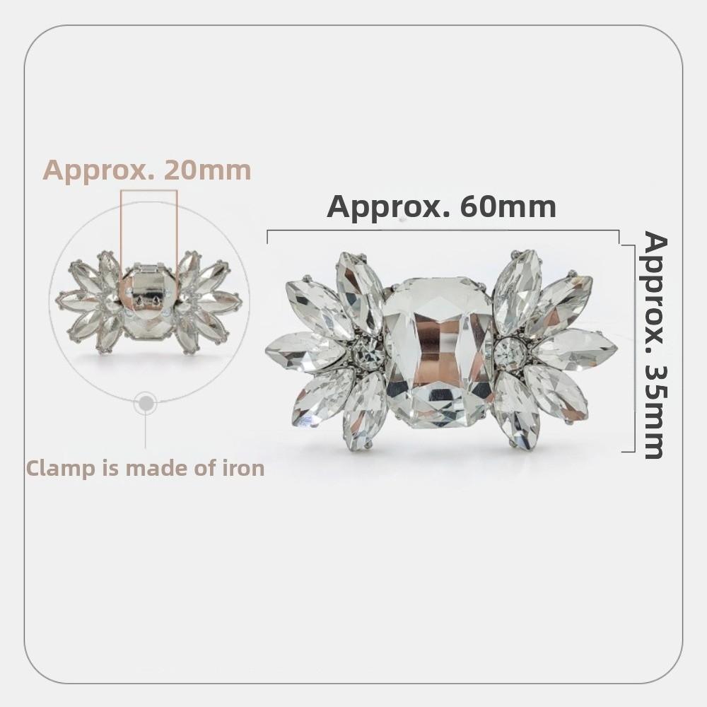 1 Pair Shiny Women s Shoe Buckle Rhinestone Shoes Charm Buckle Shoes Decorations Clip Removable Bag Decorations Clamp прозорий
1 Pair Shiny Women s Shoe Buckle Rhinestone Shoes Charm Buckle Shoes Decorations Clip Removable Bag Decorations Clamp прозорий