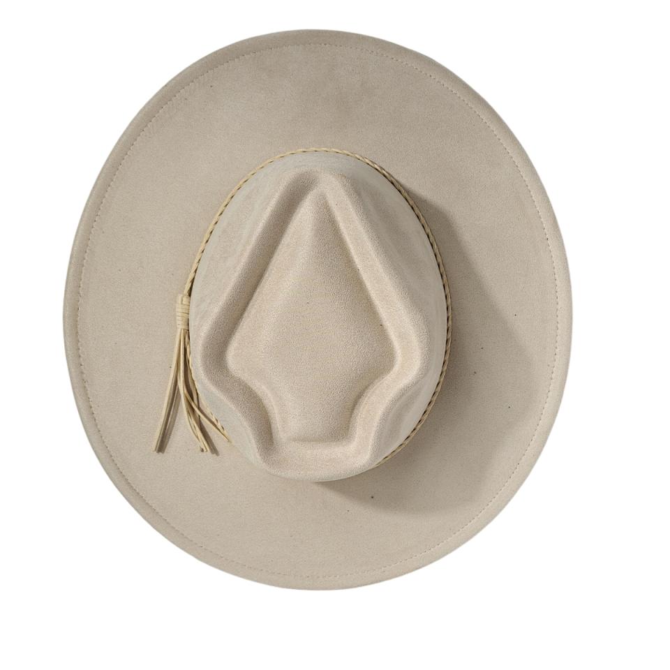 Big Wide Brim Fedora Hats for Women Men Western Suede Hat Felt Panama Hat Rancher Hat Arrow top polo bow tie accessory 56-58cm
Big Wide Brim Fedora Hats for Women Men Western Suede Hat Felt Panama Hat Rancher Hat Arrow top polo bow tie accessory 56-58cm