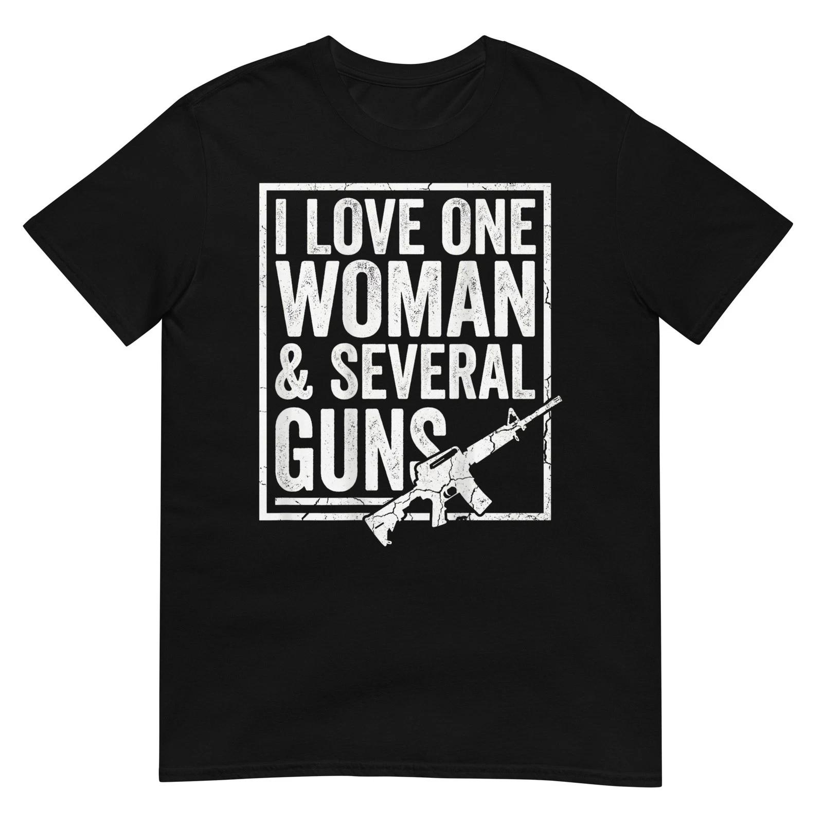 I Love One Woman & Several Guns Husband Funny Gun (on Back) T-Shirt M
I Love One Woman & Several Guns Husband Funny Gun (on Back) T-Shirt M