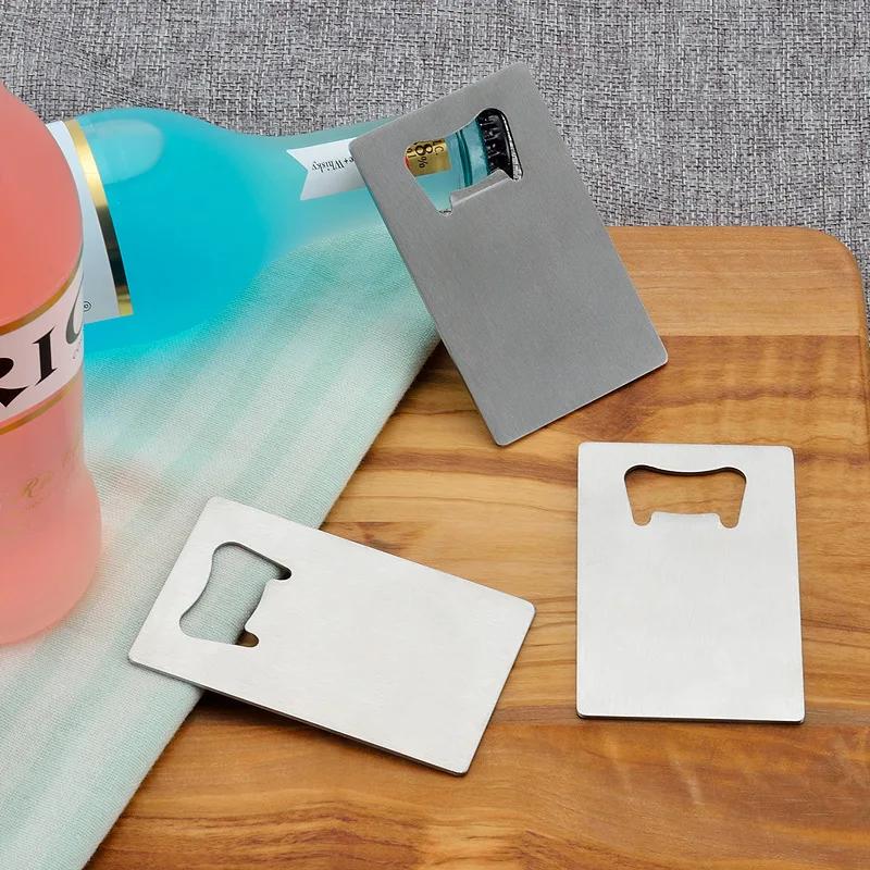 Card Shape Beer Bottle Opener DIY Wedding Groomsmen Gift Restaurant/Bar Stainless Steel Mini Bottle Opener For Wallets Pockets
Card Shape Beer Bottle Opener DIY Wedding Groomsmen Gift Restaurant/Bar Stainless Steel Mini Bottle Opener For Wallets Pockets