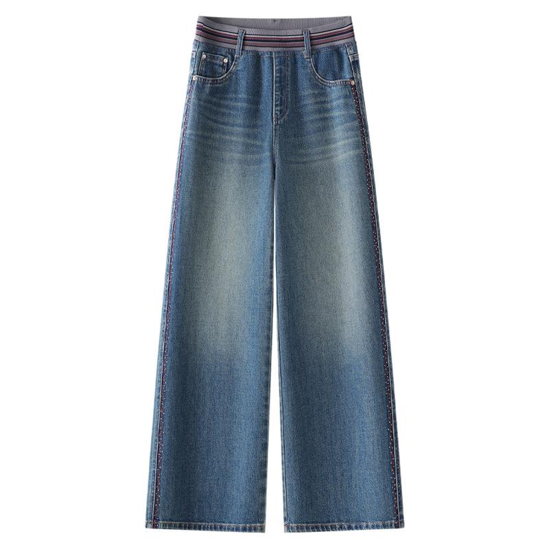 2025 Rhinestone Embellished High-Waist Straight Leg Jeans for Women - Spring/Autumn Loose Wide-Leg Floor-Length Style 3XL синий
2025 Rhinestone Embellished High-Waist Straight Leg Jeans for Women - Spring/Autumn Loose Wide-Leg Floor-Length Style 3XL синий