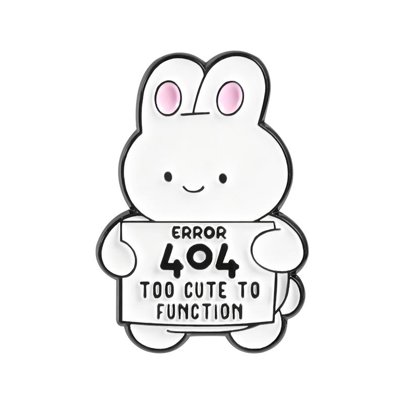 Error 404 Reminder Enamel Pins Cartoon Cute Black Cat Duck Rabbit Brooches Lapel Badge Cartoon Animal Jewelry Gift for Friends
Error 404 Reminder Enamel Pins Cartoon Cute Black Cat Duck Rabbit Brooches Lapel Badge Cartoon Animal Jewelry Gift for Friends