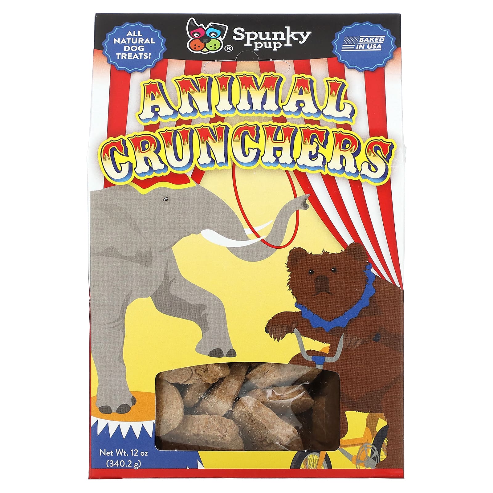 Spunky Pup, хрустящие палочки для еды Animal, 12 унций (340,2 г) 
Spunky Pup, хрустящие палочки для еды Animal, 12 унций (340,2 г)