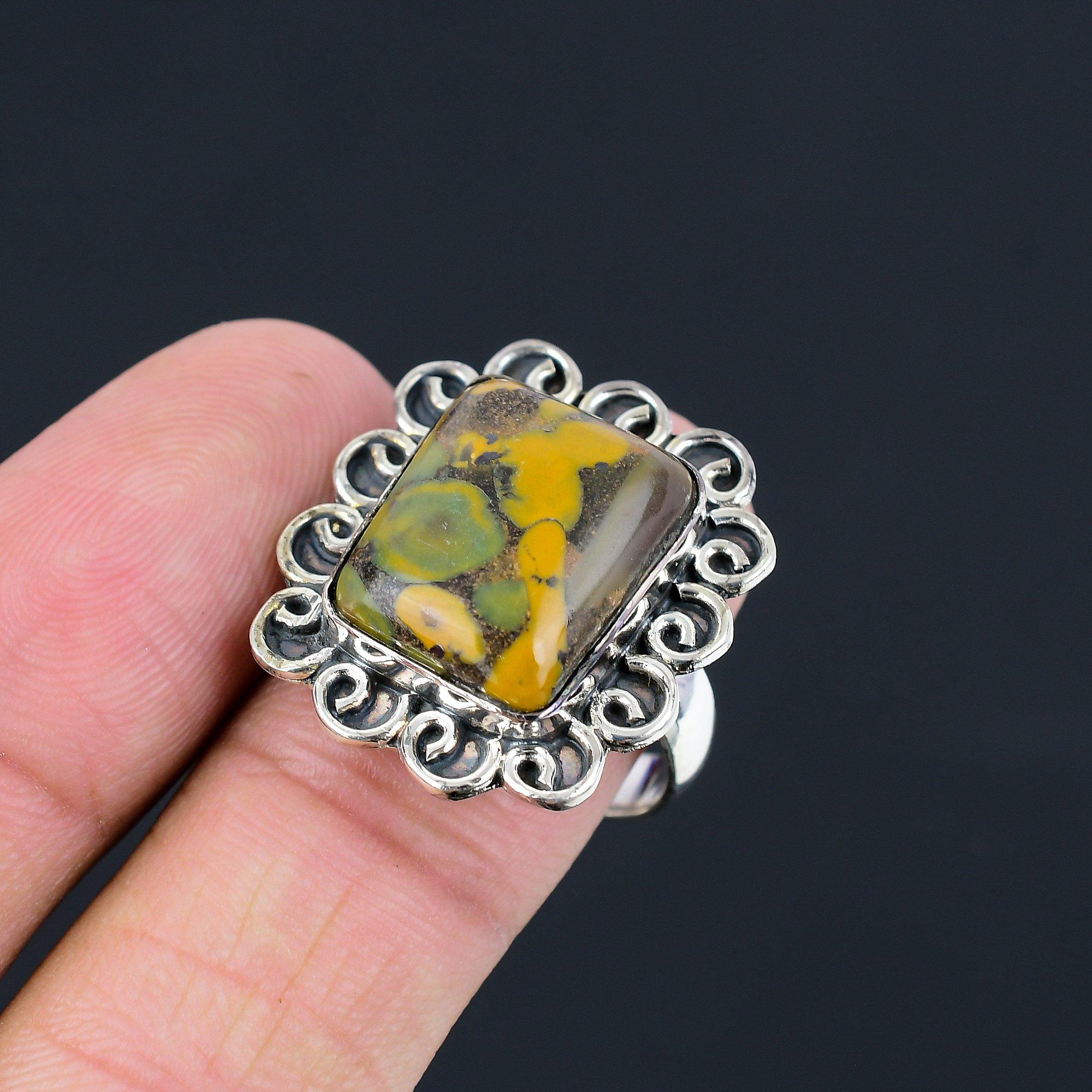 Fruit Jasper Gemstone Mother Stackable Statement Ring 925 Sterling Silver US 9.5 9.5
Fruit Jasper Gemstone Mother Stackable Statement Ring 925 Sterling Silver US 9.5 9.5