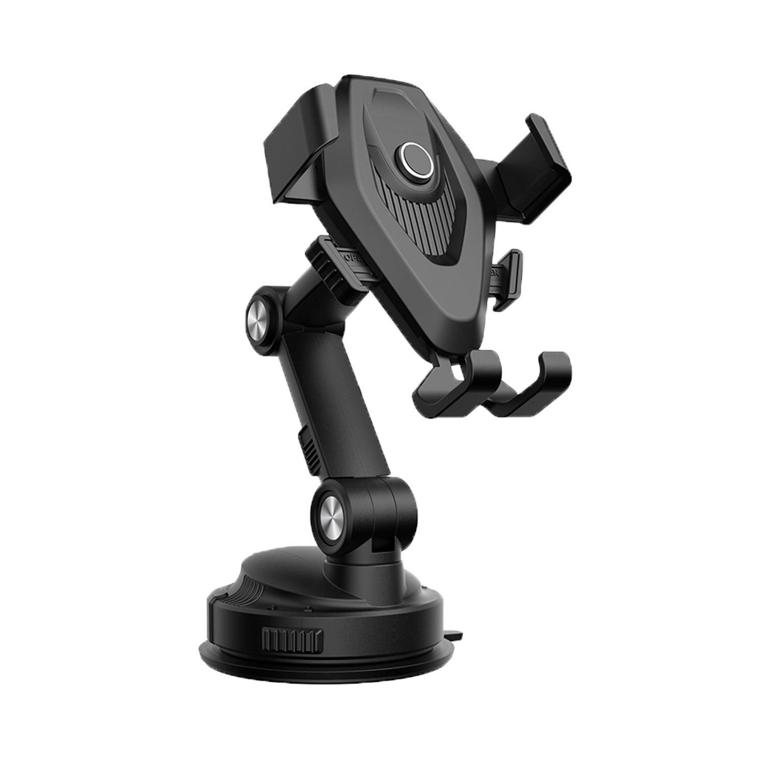 Telescopic Suction Cup Car Phone Holder with Automatic Lock for Navigation чорний
Telescopic Suction Cup Car Phone Holder with Automatic Lock for Navigation чорний
