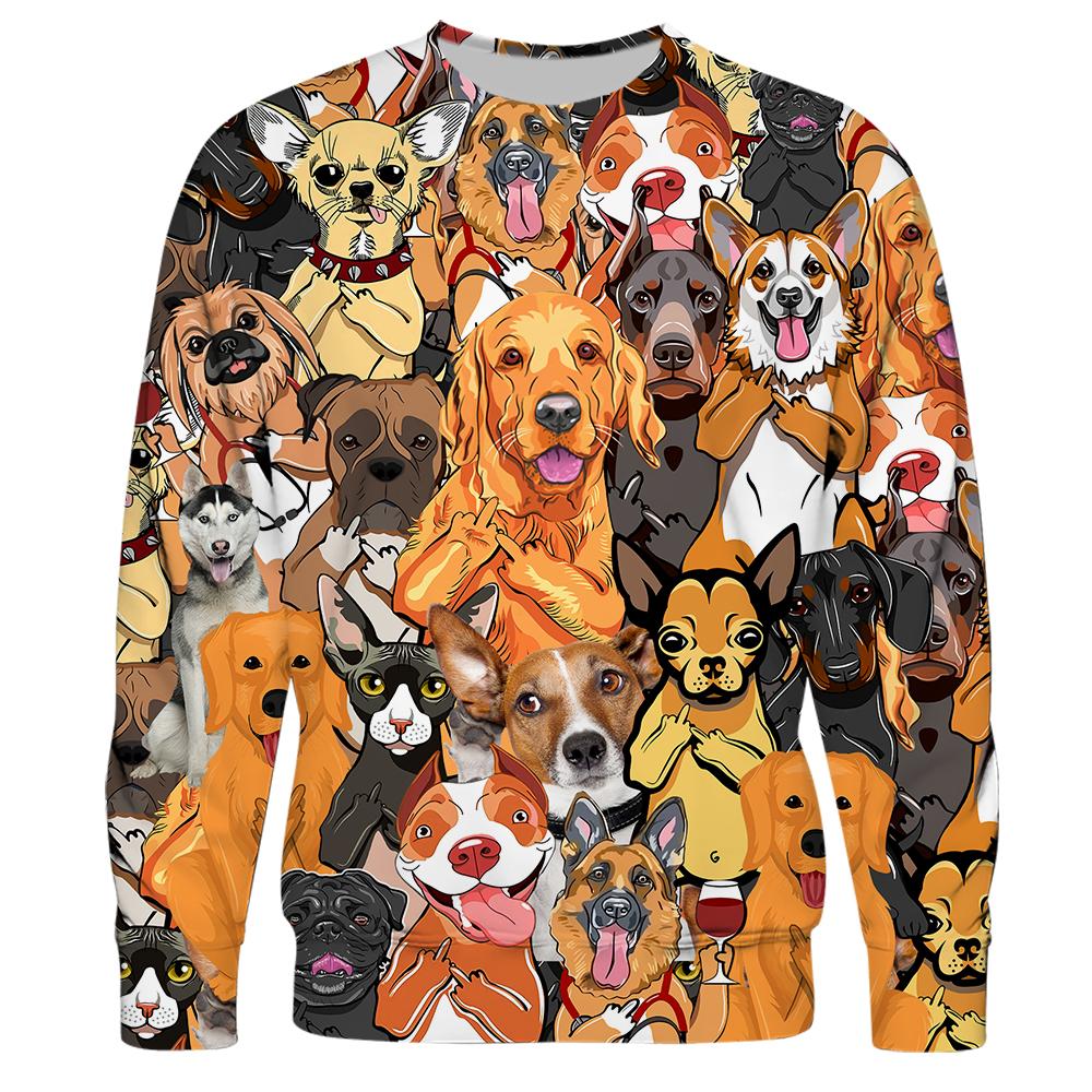CLOOCL Men Hoodie Middle Finger Golden Retriever 3D Print Animal Dog Pullover Hooded Women Sweatshirt Fashion Unisex Zipper Coat 5XL
CLOOCL Men Hoodie Middle Finger Golden Retriever 3D Print Animal Dog Pullover Hooded Women Sweatshirt Fashion Unisex Zipper Coat 5XL