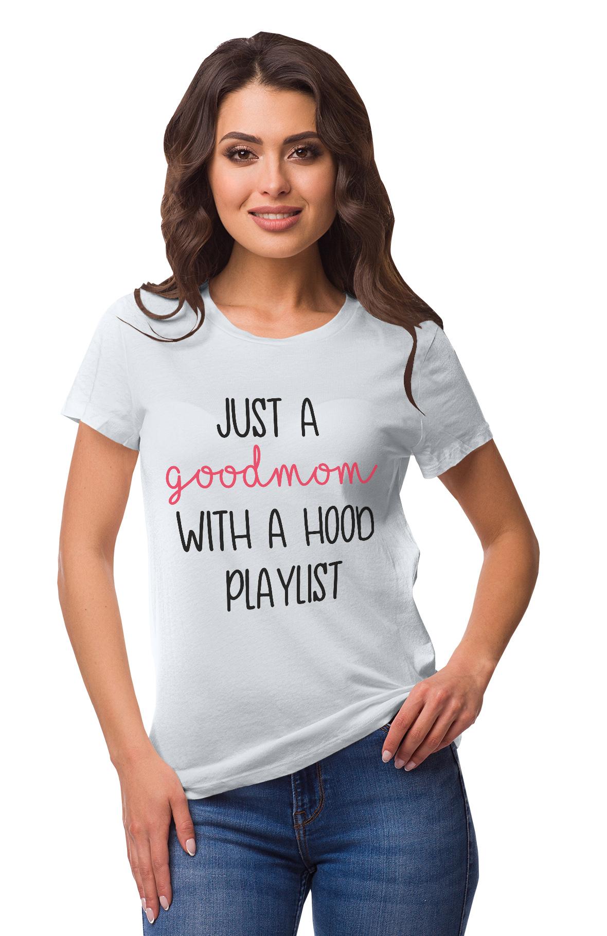 Inkmeso Crew Neck Just A Good Mom With A Hood Playlist Graphic Tshirt Cotton XXL білий
Inkmeso Crew Neck Just A Good Mom With A Hood Playlist Graphic Tshirt Cotton XXL білий