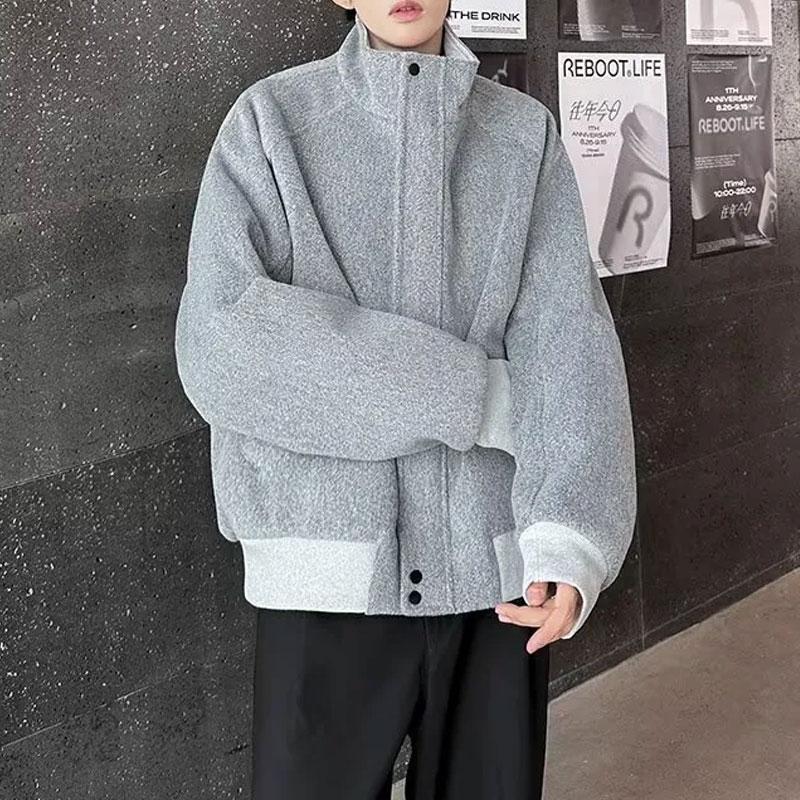 Модные куртки на молнии со стойкой воротником, мужская одежда, однотонные, осенне-зимние, с длинным рукавом, повседневные, пэчворк, свободные L серый
Модные куртки на молнии со стойкой воротником, мужская одежда, однотонные, осенне-зимние, с длинным рукавом, повседневные, пэчворк, свободные L серый