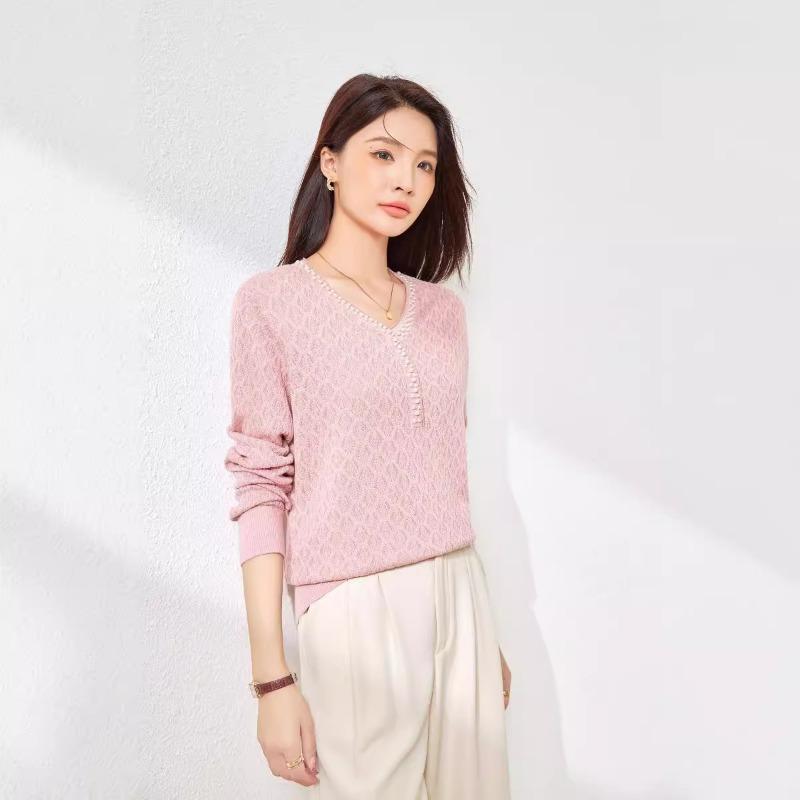 Silk wool beaded v-neck pullover knitted sweater women s autumn new jacquard solid color long-sleeved pullover bottoming top 120 (120-67.5 kg) розовый
Silk wool beaded v-neck pullover knitted sweater women s autumn new jacquard solid color long-sleeved pullover bottoming top 120 (120-67.5 kg) розовый