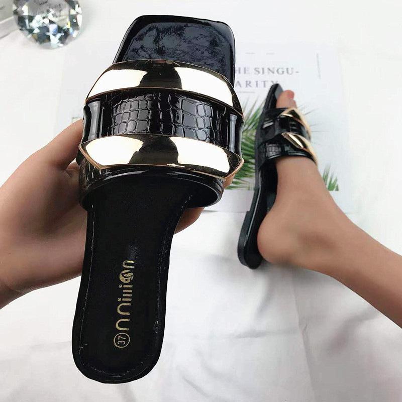 Women Summer Flats Stone Pattern Slippers Lady Plus Size Square Toe Slides Slip On Quality Cheap Casual Outdoor Mom Shoes
Women Summer Flats Stone Pattern Slippers Lady Plus Size Square Toe Slides Slip On Quality Cheap Casual Outdoor Mom Shoes