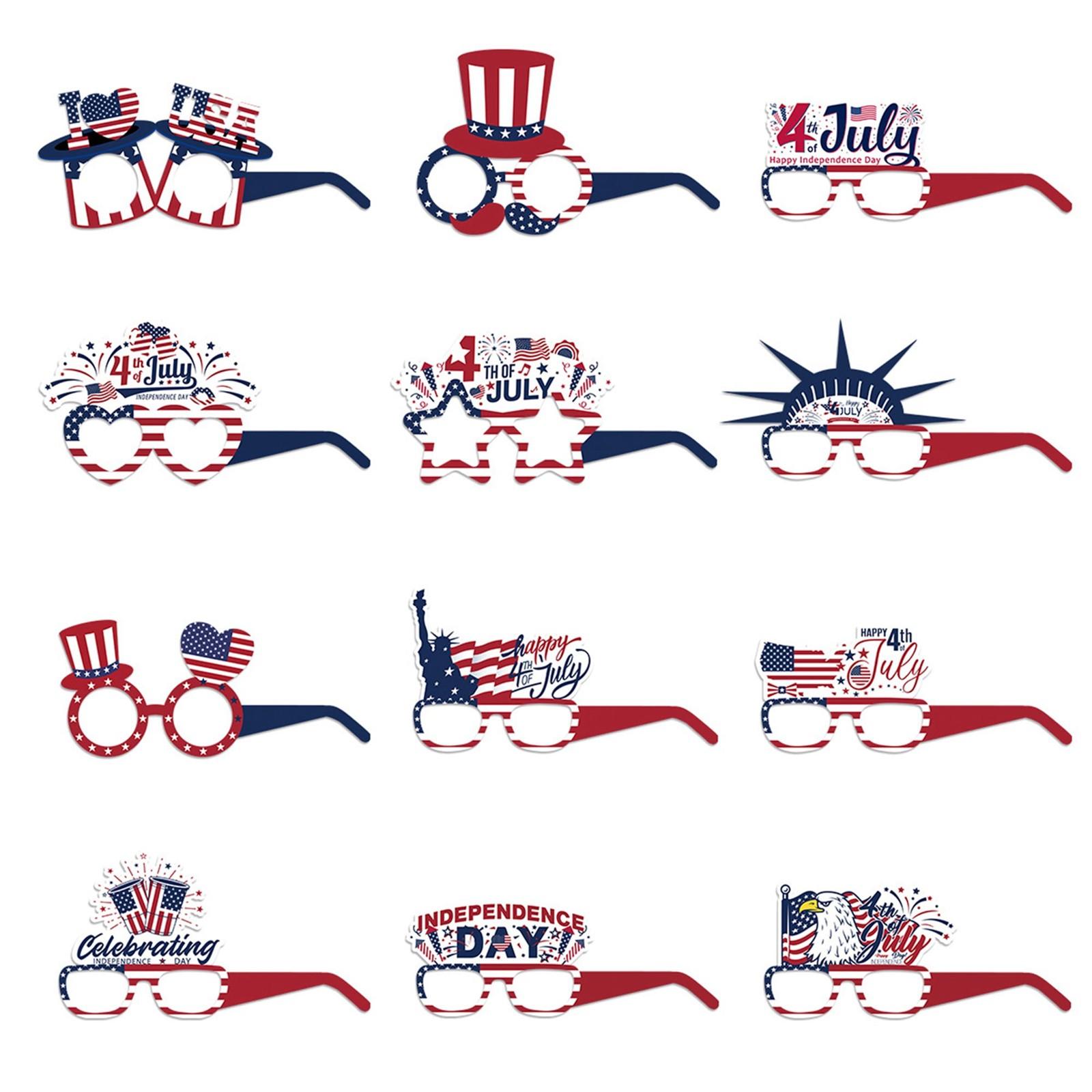 12pcs Creative Children s Adult Toy Gifts Flag Glasses Independence Day Glasses Party Decoration
12pcs Creative Children s Adult Toy Gifts Flag Glasses Independence Day Glasses Party Decoration