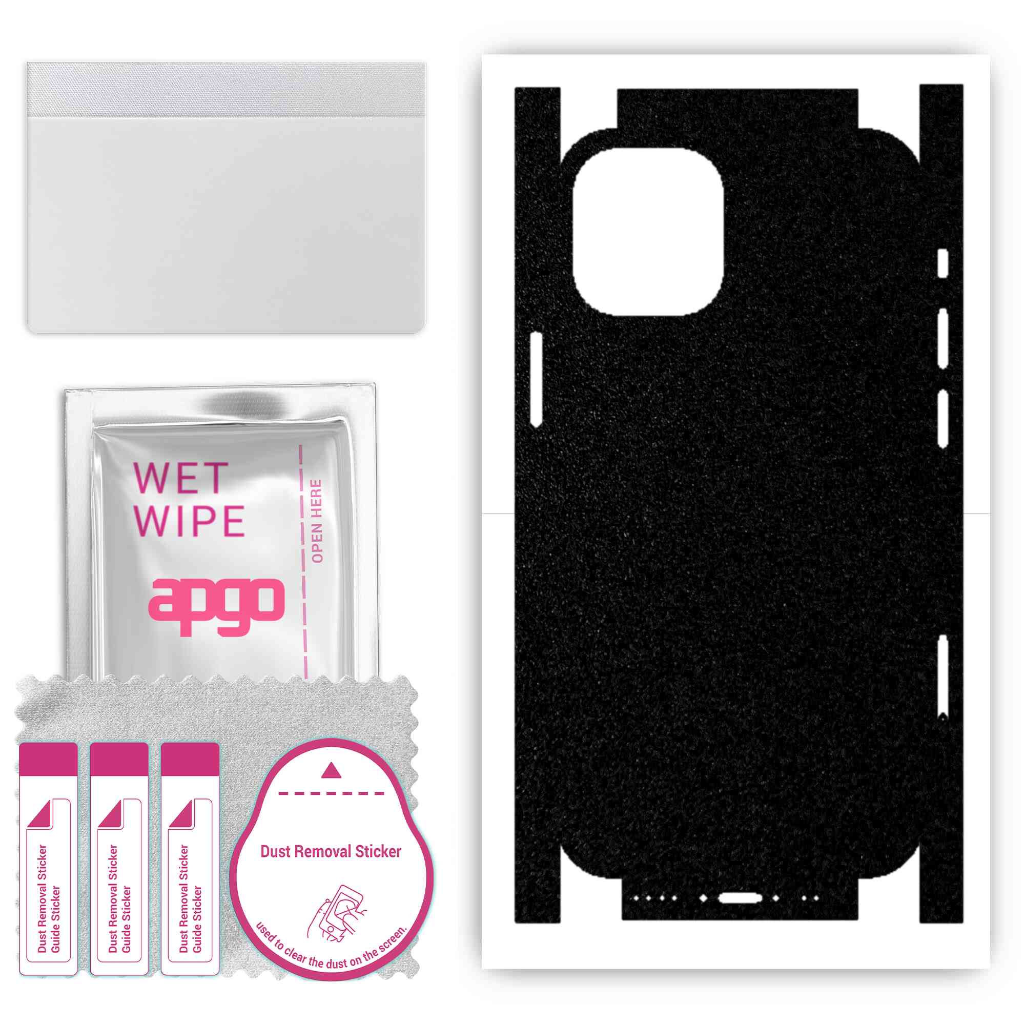 Apgo Protective Skin Sticker for the back+sides compatible with Apple iPhone 12 mini, Full Wrap Film, Foil, Vinyl - Pattern Matte Black
Apgo Protective Skin Sticker for the back+sides compatible with Apple iPhone 12 mini, Full Wrap Film, Foil, Vinyl - Pattern Matte Black