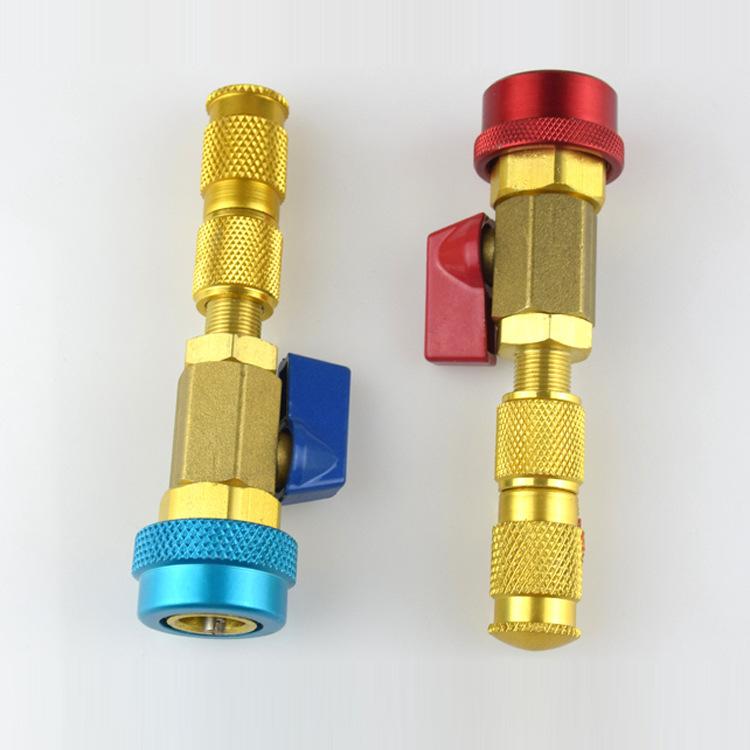1 Set Car Air Conditioning Valve Core R134a Quick Remover Installer High Low Pressure Refrigerant Freon Valve Core Remover Tool 1 set (1 each for red and blue)#0
1 Set Car Air Conditioning Valve Core R134a Quick Remover Installer High Low Pressure Refrigerant Freon Valve Core Remover Tool 1 set (1 each for red and blue)#0