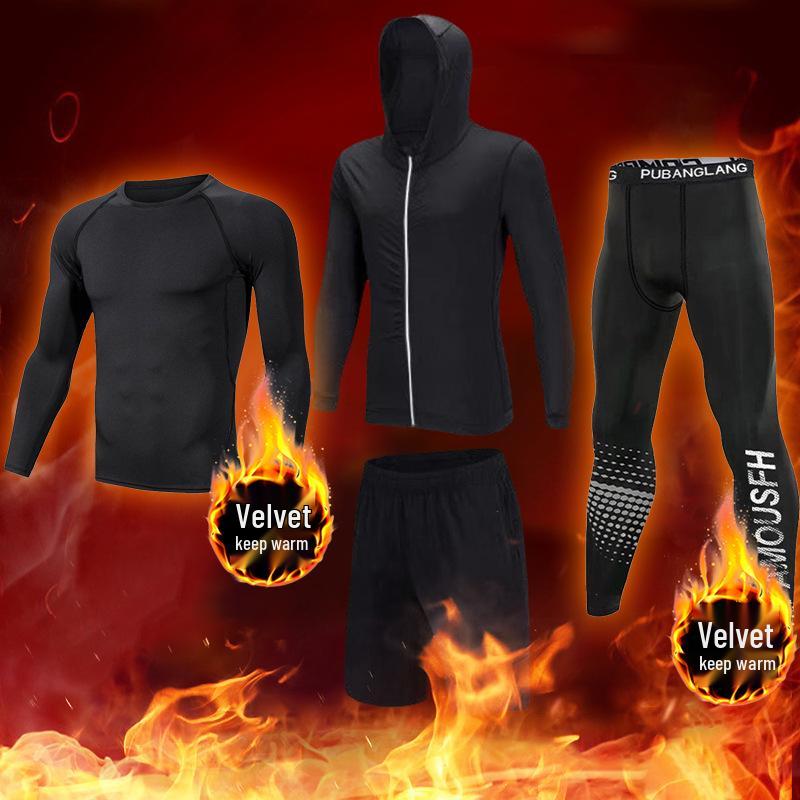 Мужской комплект базового слоя для бега зимой с высокой эластичностью XL
Мужской комплект базового слоя для бега зимой с высокой эластичностью XL