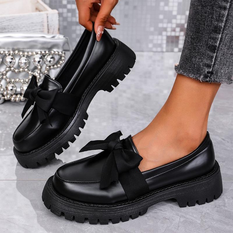 Spring New Thick Heel Single Shoes Women s Round Head Deep Mouth Butterfly Knot Thick Soled Soft Sole Loafers 35
Spring New Thick Heel Single Shoes Women s Round Head Deep Mouth Butterfly Knot Thick Soled Soft Sole Loafers 35