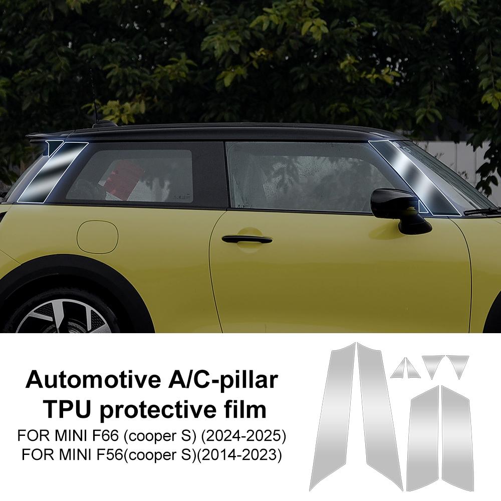 Car Window A B C Pillars Protection Film TPU Sticker Anti-scratch Transparent For BMW Mini Cooper S F66 2024 2025 F56 2014- for F56 2014-23
Car Window A B C Pillars Protection Film TPU Sticker Anti-scratch Transparent For BMW Mini Cooper S F66 2024 2025 F56 2014- for F56 2014-23