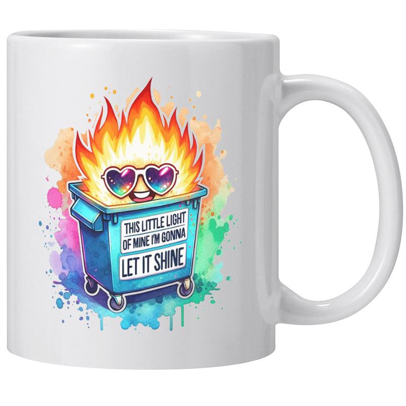 Мусорный контейнер Пожар Мусорное ведро Эта маленькая свеча Керамическая кофейная кружка Чашка для воды Моё 301-400ml
Мусорный контейнер Пожар Мусорное ведро Эта маленькая свеча Керамическая кофейная кружка Чашка для воды Моё 301-400ml