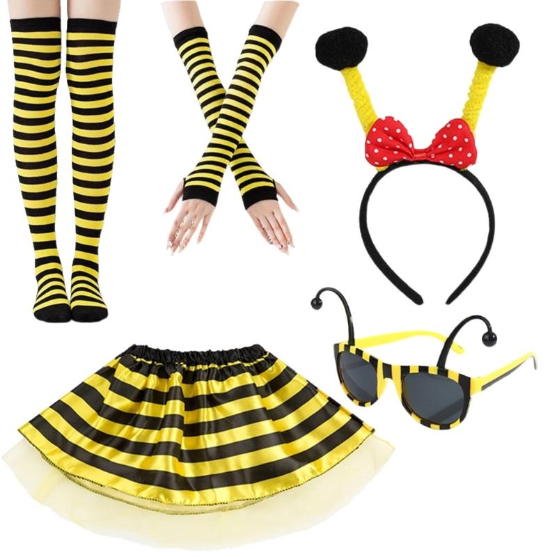 5Pieces Bees Costume for Adult Women Honeybee Costume Set Halloween Cosplay Costume Fun Pretend Play Accessories
5Pieces Bees Costume for Adult Women Honeybee Costume Set Halloween Cosplay Costume Fun Pretend Play Accessories