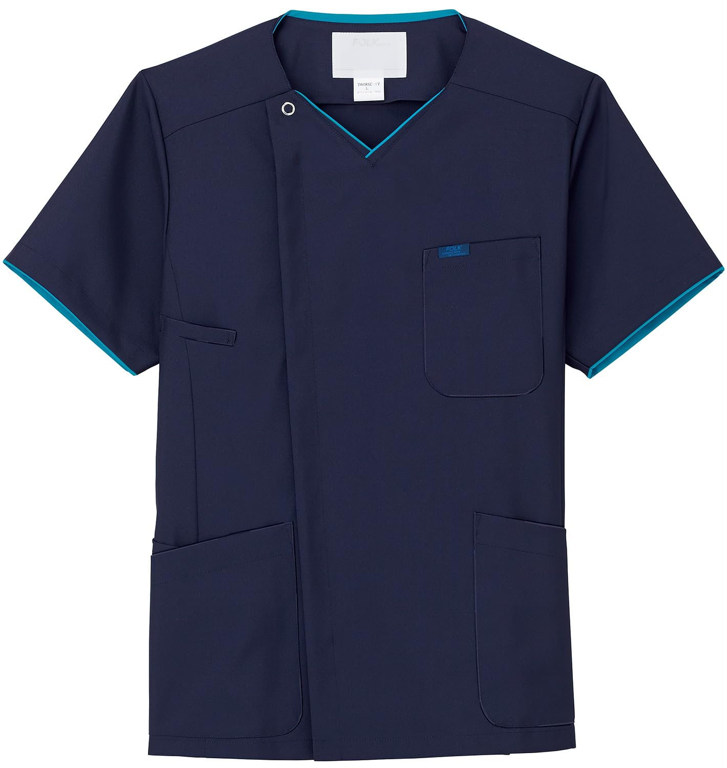 Fork Scrub/Lab Coat 7028SC Men s Dark Navy x Turquoise, Size Small (Equivalent to Japanese Size Small)
Fork Scrub/Lab Coat 7028SC Men s Dark Navy x Turquoise, Size Small (Equivalent to Japanese Size Small)