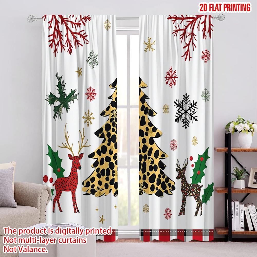 2pcs,2D plane printing Contemporary Curtains Christmas Trees Snowflakes Reindeer Holly (3) Versatile Polyester (without rod) Art 52.50 × 116.00 cm 2 pcs
2pcs,2D plane printing Contemporary Curtains Christmas Trees Snowflakes Reindeer Holly (3) Versatile Polyester (without rod) Art 52.50 × 116.00 cm 2 pcs