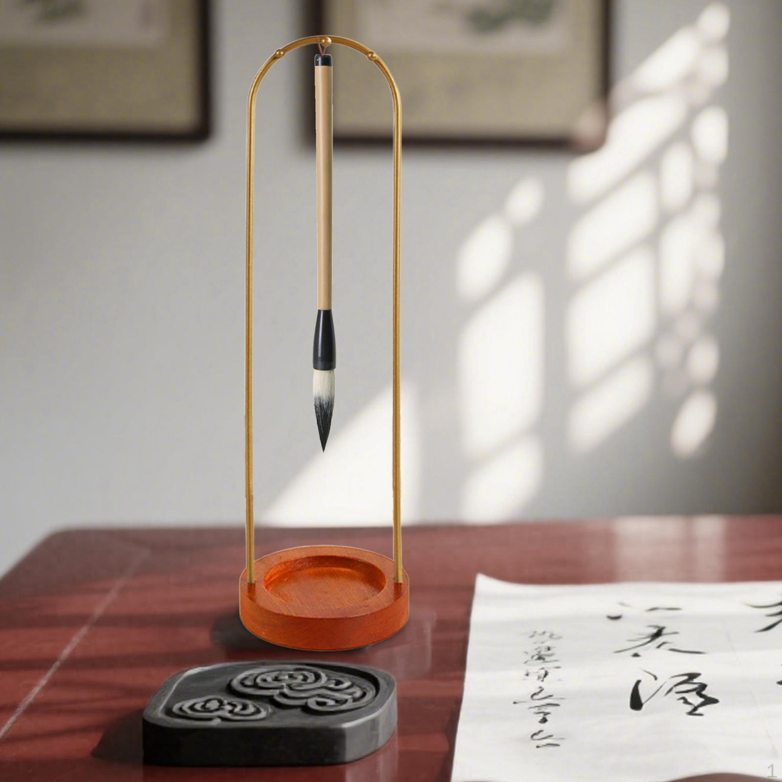 Подставка для кистей для каллиграфических ручек с деревянным основанием, рабочее место Gold Arched
Подставка для кистей для каллиграфических ручек с деревянным основанием, рабочее место Gold Arched