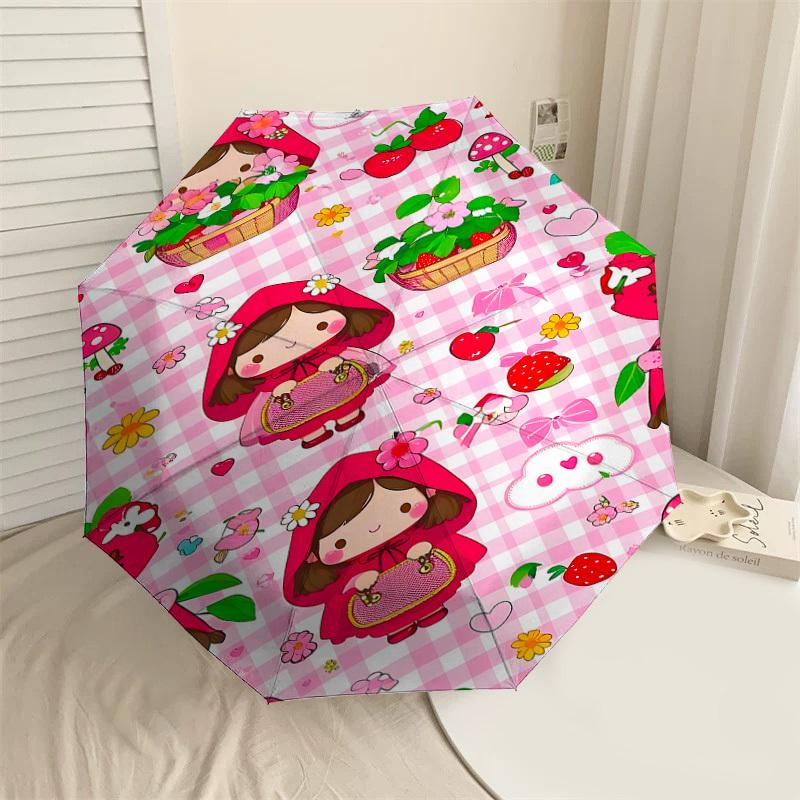 1PC Little Red Riding Hood Flowers Umbrella-8-Rib Reinforced, Automatic Open, Lightweight & Durable, Cute Fashion Accessory for Outdoor-P107
1PC Little Red Riding Hood Flowers Umbrella-8-Rib Reinforced, Automatic Open, Lightweight & Durable, Cute Fashion Accessory for Outdoor-P107