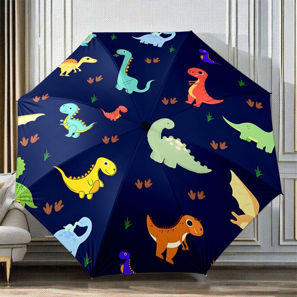 Automatic Folding Umbrella with Colorful Cartoon Dinosaurs on Dark Blue Background - Portable Collapsible Design, 8-Rib Durabl (as the picture,iron&8K)
Automatic Folding Umbrella with Colorful Cartoon Dinosaurs on Dark Blue Background - Portable Collapsible Design, 8-Rib Durabl (as the picture,iron&8K)