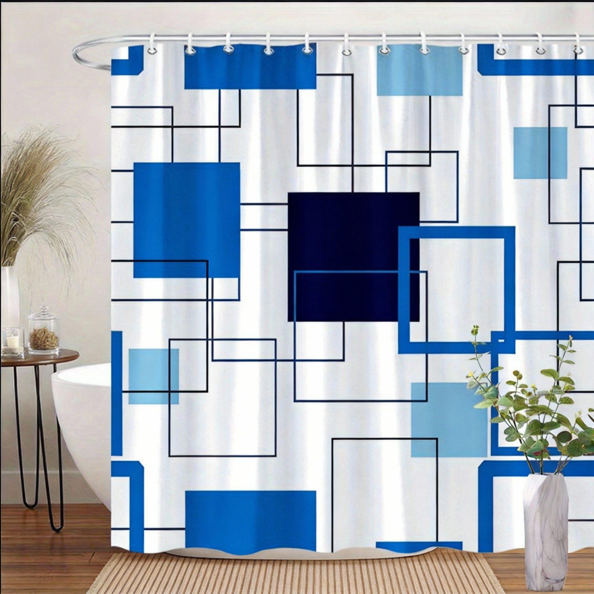 Modern Geometric Shower Curtain 180X180Cm – Red Black Gray Interlocking Shapes On White, Minimalist Bathroom Decor, 12 Hooks W60H190(CM)-1 Pcs
Modern Geometric Shower Curtain 180X180Cm – Red Black Gray Interlocking Shapes On White, Minimalist Bathroom Decor, 12 Hooks W60H190(CM)-1 Pcs