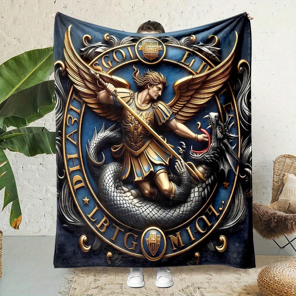 3D St. Michael Dragon Flannel Blanket – Reversible Digital Print – Non-Woven All-Season Throw 130x150cm51x59in
3D St. Michael Dragon Flannel Blanket – Reversible Digital Print – Non-Woven All-Season Throw 130x150cm51x59in