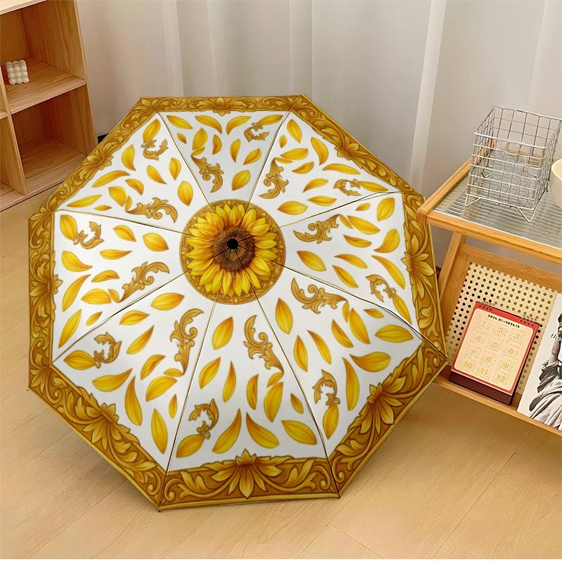 Crow Among Sunflowers Printed umbrella windproof folding umbrella portable sun and rain umbrella suitable for gifting
Crow Among Sunflowers Printed umbrella windproof folding umbrella portable sun and rain umbrella suitable for gifting
