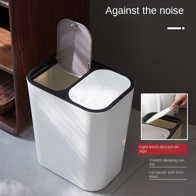 1pc, bathroom double space trash can, household creative gap trash can, press type trash can with lid, simple paper basket,
1pc, bathroom double space trash can, household creative gap trash can, press type trash can with lid, simple paper basket,