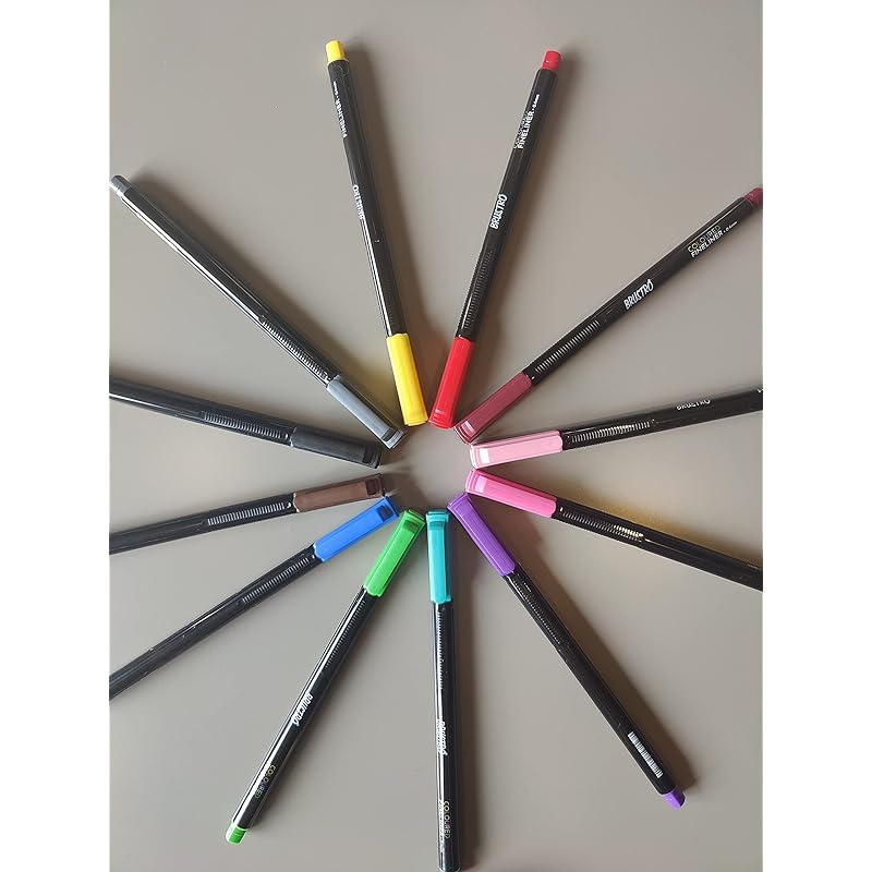 Brustro Coloured Fineliner Set Of 12, 0.4Mm. Ideal For Writing, Drawing, Doodles, Mandala Etc. 1 count (Pack of 1) разноцветный
Brustro Coloured Fineliner Set Of 12, 0.4Mm. Ideal For Writing, Drawing, Doodles, Mandala Etc. 1 count (Pack of 1) разноцветный