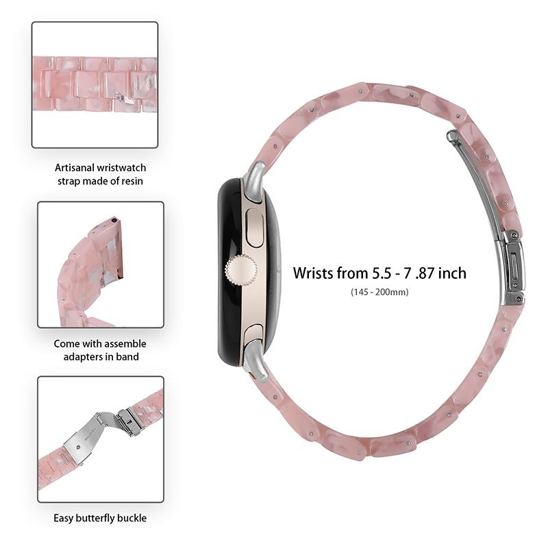 For Google Pixel Watch 3 41mm/Watch 2/Pixel Watch Quick Release Resin Watch Band Replacement Polished 20mm Watch Strap Pearl White
For Google Pixel Watch 3 41mm/Watch 2/Pixel Watch Quick Release Resin Watch Band Replacement Polished 20mm Watch Strap Pearl White