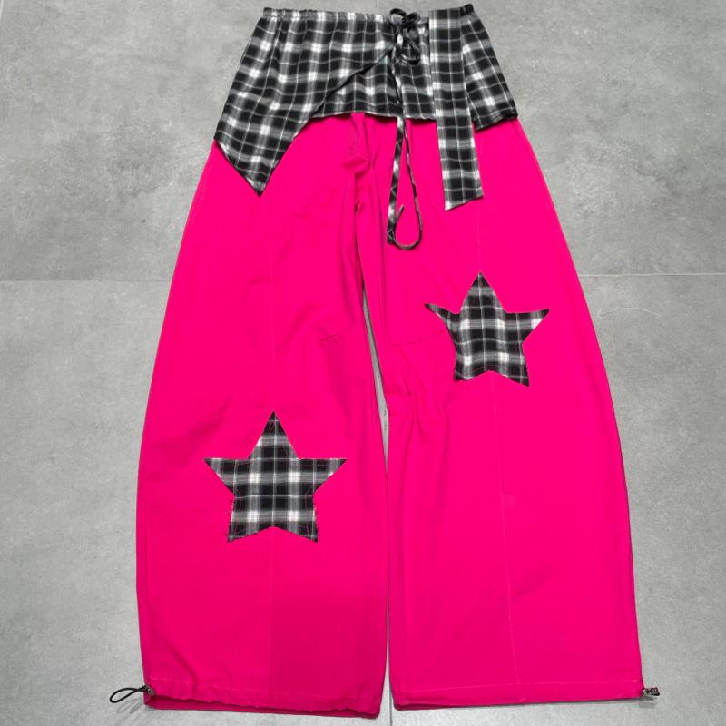 Spring Star Patch Elastic Waist Scythe Pants - Slimming Casual Fashion Long Trousers Large троянди рожеві кольору
Spring Star Patch Elastic Waist Scythe Pants - Slimming Casual Fashion Long Trousers Large троянди рожеві кольору