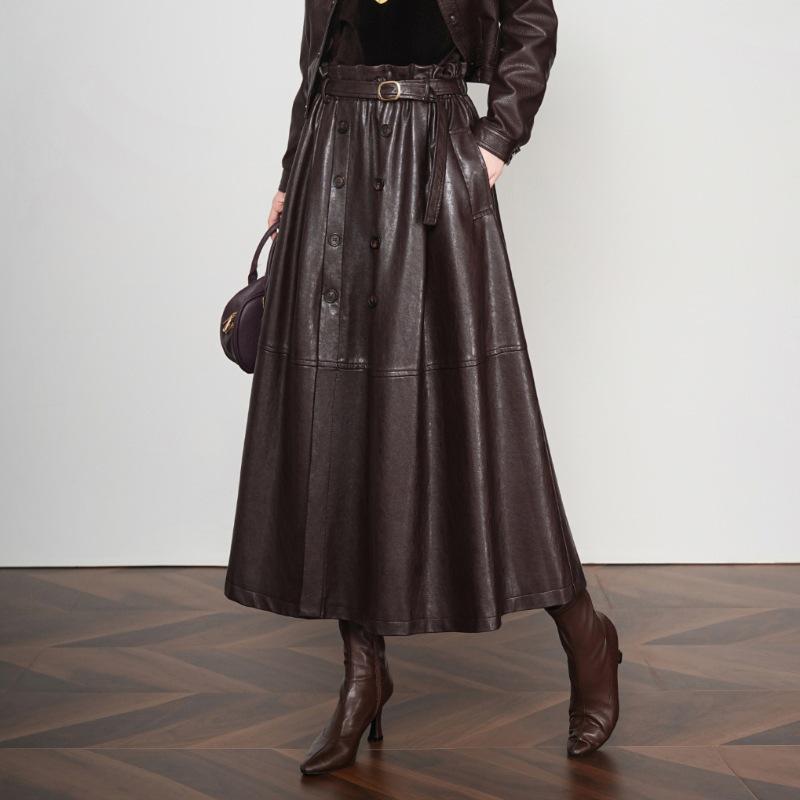 Women s Plus Size Sheepskin A-Line Skirt - Autumn/Winter Mid-Length, Slimming Wide Hem S коричневий
Women s Plus Size Sheepskin A-Line Skirt - Autumn/Winter Mid-Length, Slimming Wide Hem S коричневий