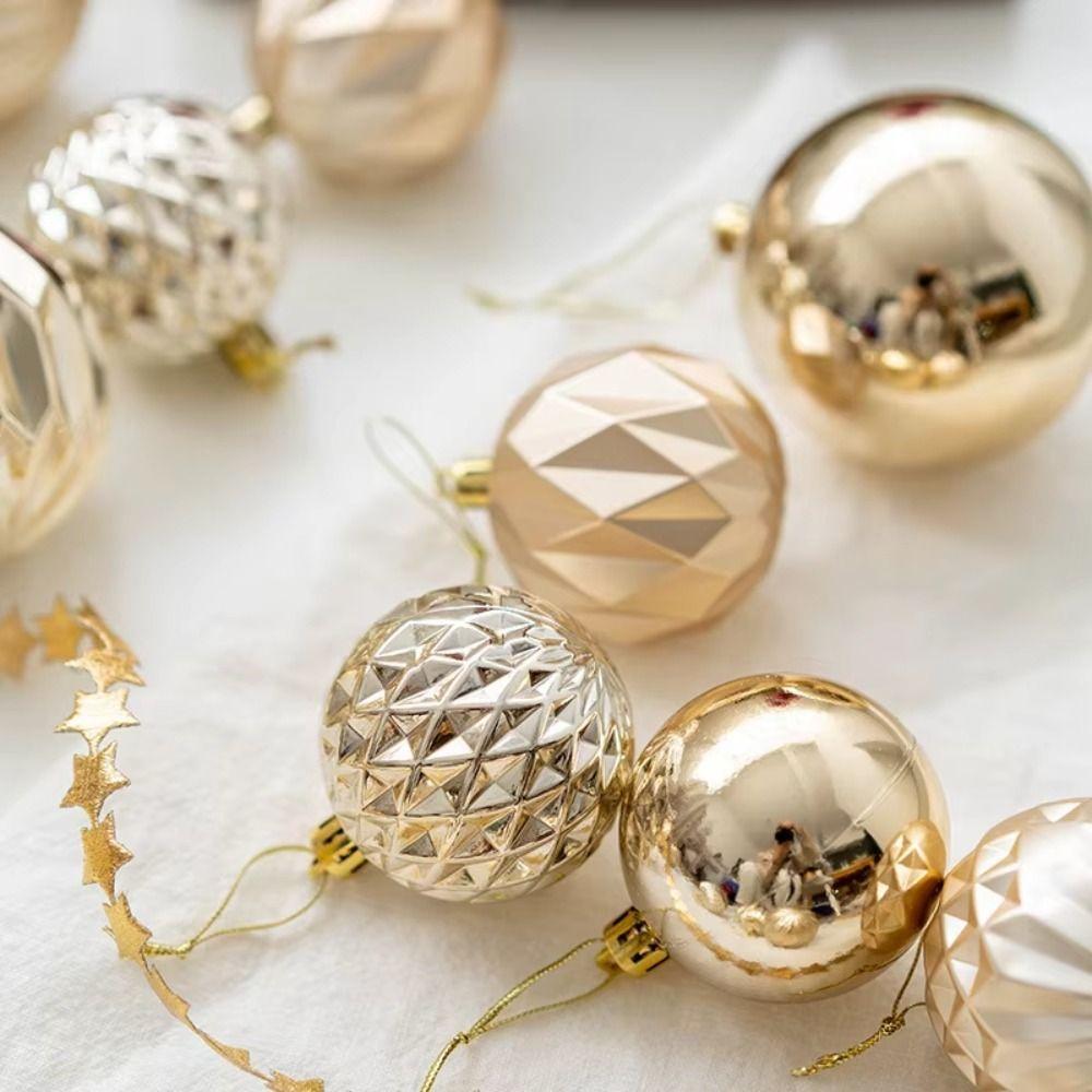 Gold Silver Red Christmas Tree Balls Plastic Xmas Baubles High-quality Christmas Ball Set Home 12pcs 8cm Champagne
Gold Silver Red Christmas Tree Balls Plastic Xmas Baubles High-quality Christmas Ball Set Home 12pcs 8cm Champagne