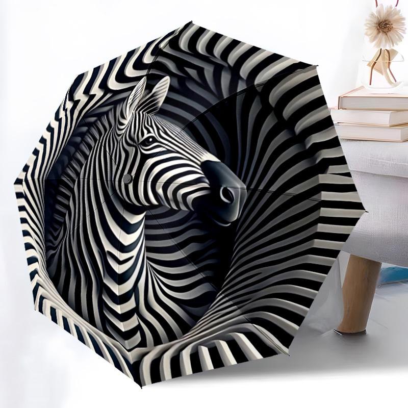1pc Zebra Print Automatic Folding Umbrella Durable Iron Frame,All Seasons Home Travel Outdoor Multifunctional Umbrella yy251115114
1pc Zebra Print Automatic Folding Umbrella Durable Iron Frame,All Seasons Home Travel Outdoor Multifunctional Umbrella yy251115114